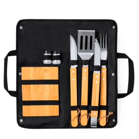 Set de Cuisine Barbecue Personnalisé pas cher Estrol Matières : bambou impression haute définition