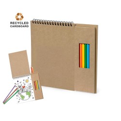 Crayons de Couleur Éco-responsables Personnalisés pas cher - Set Mertens Matières : carton recyclé