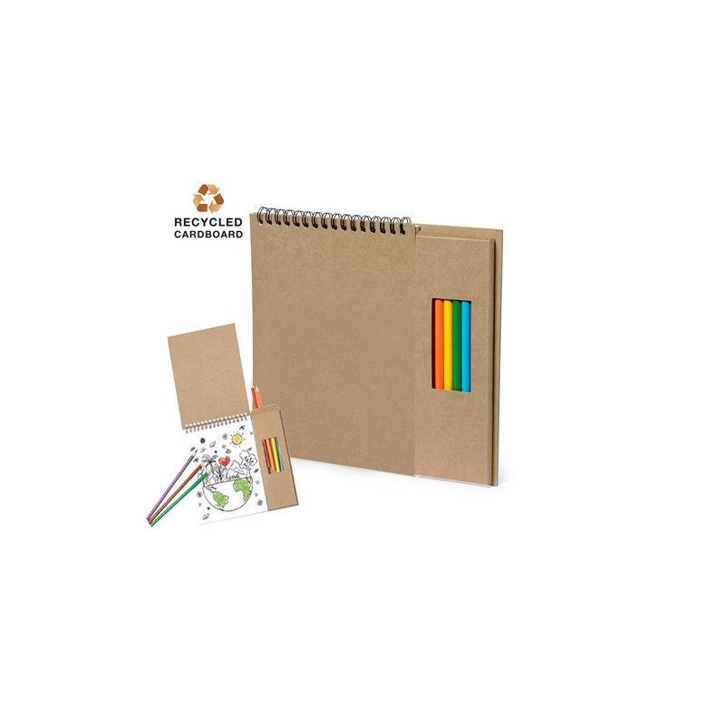 Crayons de Couleur Éco-responsables Personnalisés pas cher - Set Mertens Matières : carton recyclé