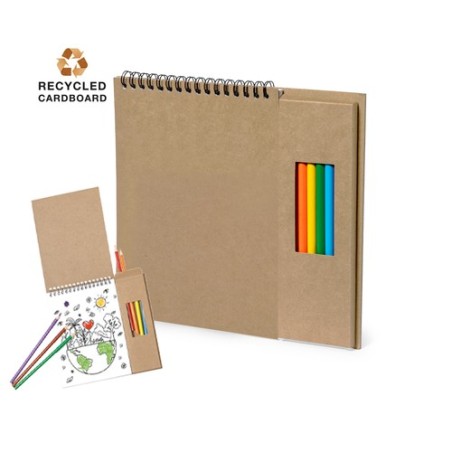 Crayons de Couleur Éco-responsables Personnalisés pas cher - Set Mertens Matières : carton recyclé