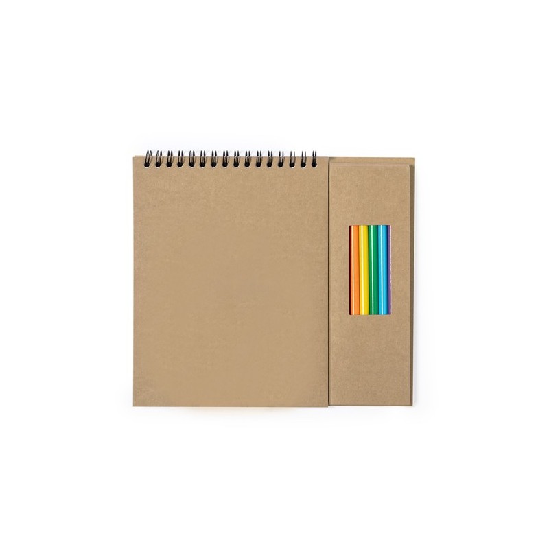 Crayons de Couleur Éco-responsables Personnalisés pas cher - Set Mertens Matières : carton recyclé personnalisable avec votre lo