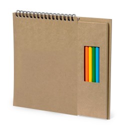 Crayons de Couleur Éco-responsables Personnalisés pas cher - Set Mertens Matières : carton recyclé cadeau entreprise pas cher