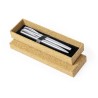 Set Personnalisé de Stylos et Rollers Éco-responsables Rodrix à Prix Abordable Matières : acier inoxydable recyclé personnalisab