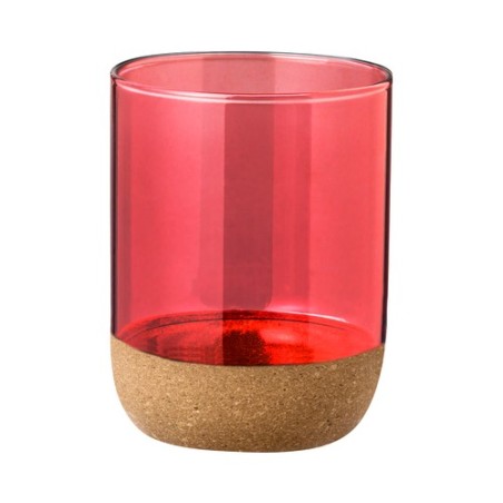 Verre Éco-Responsable Personnalisé en Borosilicate Bixlo Matières : liège Couleurs : bleu cadeau client original