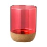 Verre Éco-Responsable Personnalisé en Borosilicate Bixlo Matières : liège Couleurs : noir personnalisation sur mesure