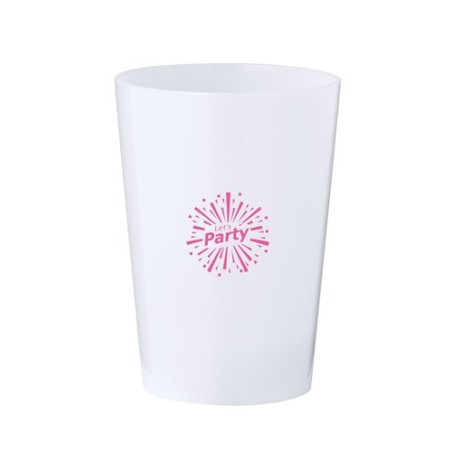 Verre Lumineux Personnalisable 340ml Armos Matières : polystyrène (PS) Couleurs : blanc