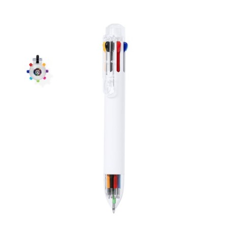 Stylo Bille Multicouleur Personnalisé de Kiviuk Couleurs : blanc personnalisable avec votre logo