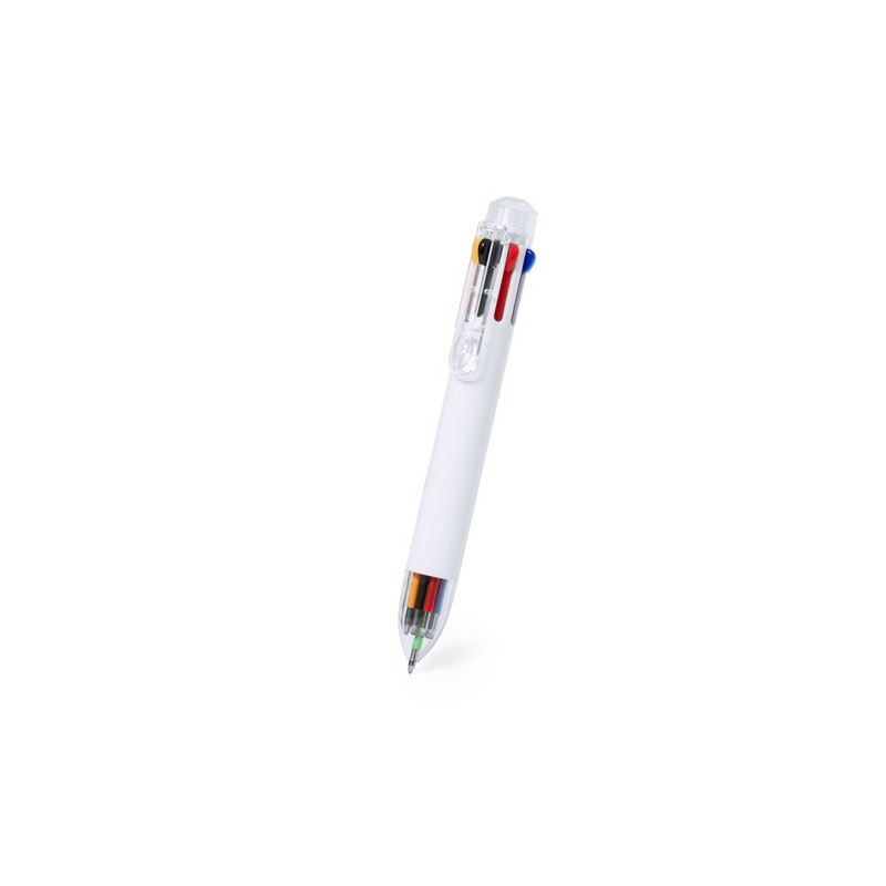 Stylo Bille Multicouleur Personnalisé de Kiviuk Couleurs : blanc cadeau entreprise pas cher