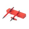 Set Stylos Publicitaires Personnalisés Bostit Matières : aluminium Couleurs : rouge goodies entreprise design
