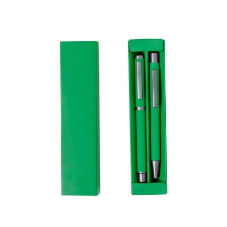 Set Stylos Publicitaires Personnalisés Bostit Matières : aluminium Couleurs : rouge goodies publicitaire événementiel