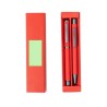 Set Stylos Publicitaires Personnalisés Bostit Matières : aluminium Couleurs : rouge personnalisable avec votre logo