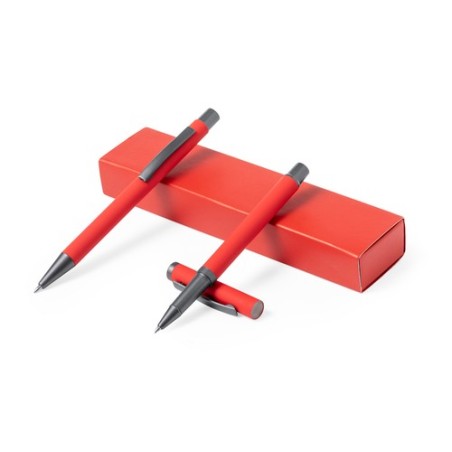 Set Stylos Publicitaires Personnalisés Bostit Matières : aluminium Couleurs : vert cadeau client original