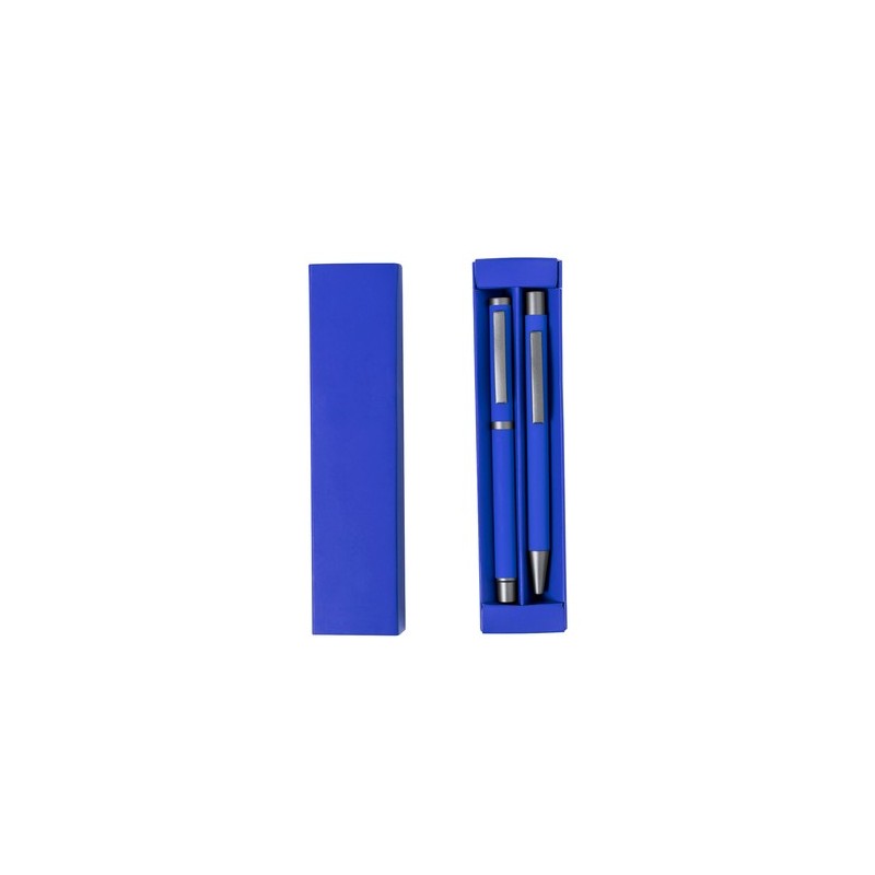 Set Stylos Publicitaires Personnalisés Bostit Matières : aluminium Couleurs : blanc marquage laser ultra précis