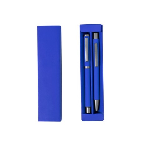Set Stylos Publicitaires Personnalisés Bostit Matières : aluminium Couleurs : blanc marquage laser ultra précis