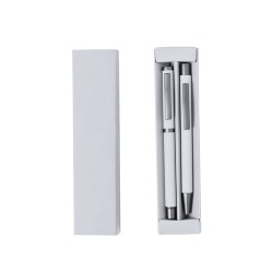 Set Stylos Publicitaires Personnalisés Bostit Matières : aluminium Couleurs : bleu accessoire événementiel unique