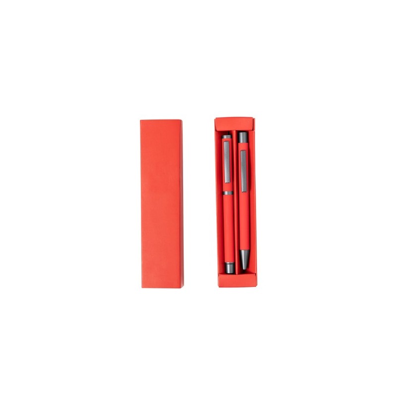 Set Stylos Publicitaires Personnalisés Bostit Matières : aluminium Couleurs : bleu goodies publicitaire durable