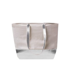 Sac de Shopping Éco-responsable Personnalisé en Coton Recyclé Hitalax Matières : coton Couleurs : doré accessoire événementiel u