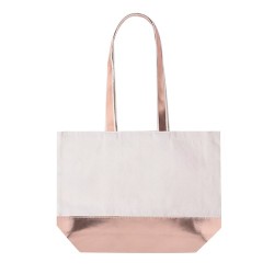 Sac de Shopping Éco-responsable Personnalisé en Coton Recyclé Hitalax Matières : coton Couleurs : doré objet promo petit budget