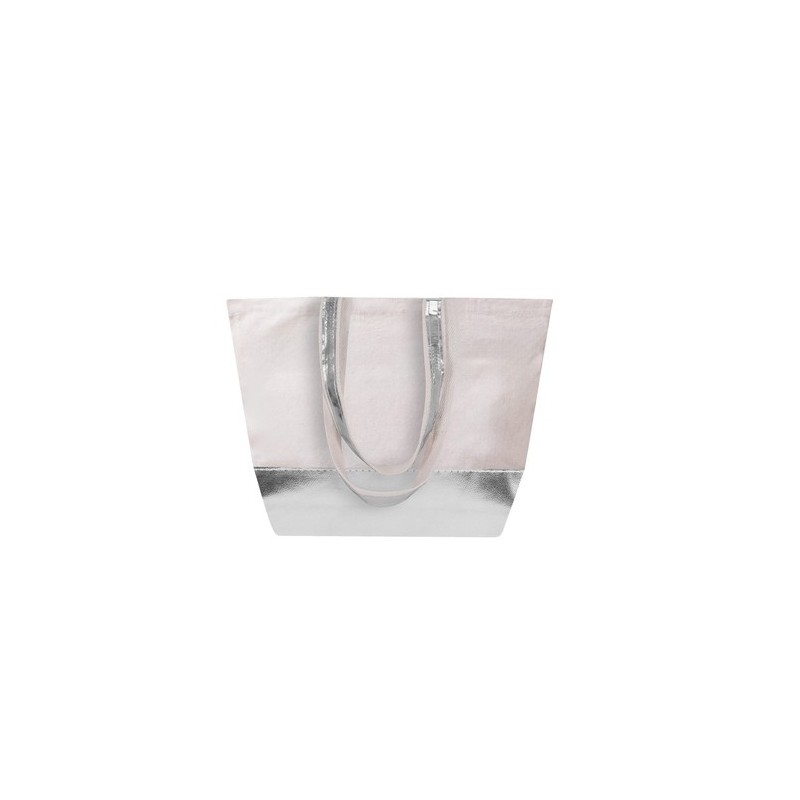 Sac de Shopping Éco-responsable Personnalisé en Coton Recyclé Hitalax Matières : coton Couleurs : doré marquage laser ultra préc