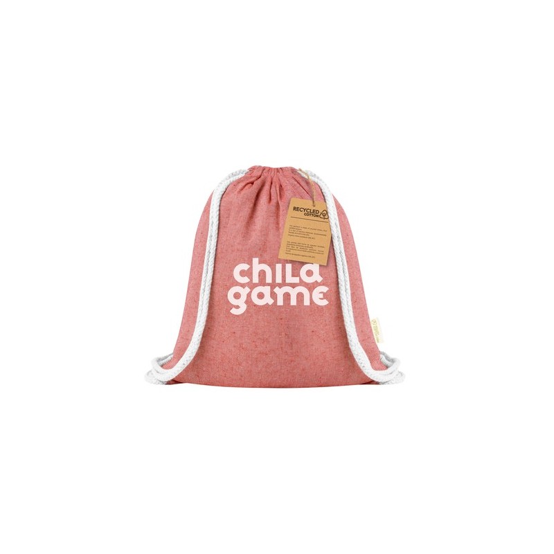 Sac à Dos Personnalisé pas cher pour Loisirs - Azurax Matières : coton recyclé Couleurs : rouge goodies personnalisé en stock