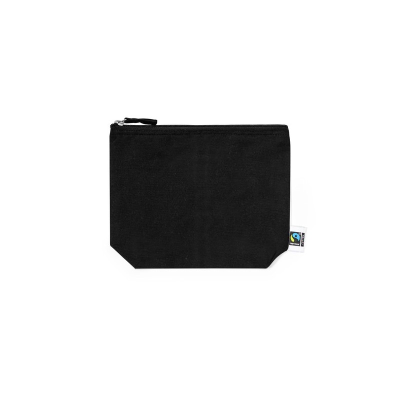 Nécessaire Éthique Personnalisée en Coton pas cher - Trousse Yink Fairtrade Matières : coton Couleurs : noir