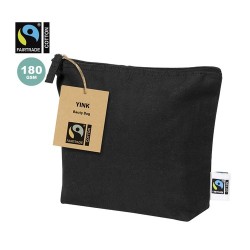 Nécessaire Éthique Personnalisée en Coton pas cher - Trousse Yink Fairtrade Matières : coton Couleurs : noir 2