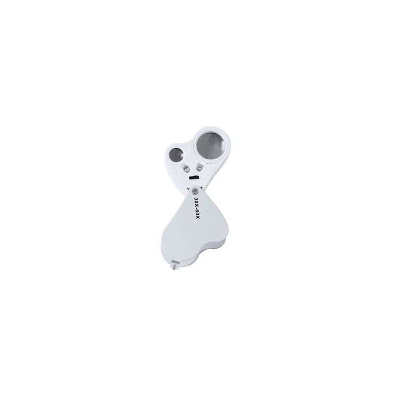Loupe Précise de Grossissement Personnalisée 30/60X - Keyan Matières : métal Couleurs : argenté