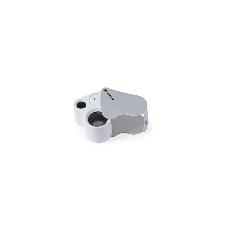 Loupe Précise de Grossissement Personnalisée 30/60X - Keyan Matières : métal Couleurs : argenté marquage laser ultra précis