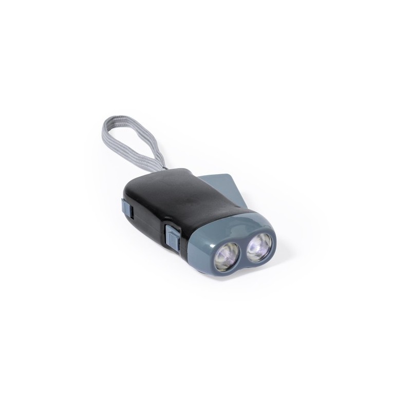 Lampe Torche Éco-responsable Compacte Personnalisée - Sena Couleurs : noir cadeau entreprise pas cher