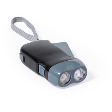 Lampe Torche Éco-responsable Compacte Personnalisée - Sena Couleurs : noir cadeau entreprise pas cher