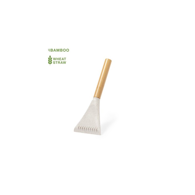 Gratte-Glace Éco-responsable Personnalisé - Nigex Matières : bambou Couleurs : naturel personnalisable avec votre logo