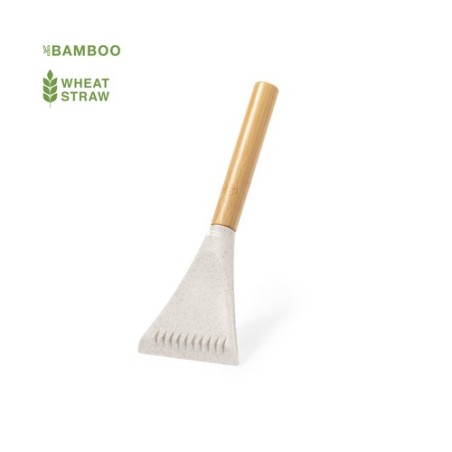 Gratte-Glace Éco-responsable Personnalisé - Nigex Matières : bambou Couleurs : naturel personnalisable avec votre logo