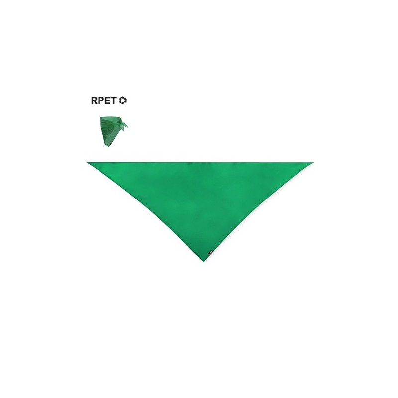 Foulard Bandana Éco-responsable Personnalisé Wasat Matières : PET recyclé Couleurs : vert livraison express 24h 48h