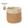 Corbeille Personnalisée Unique et Cadeau d'Entreprise Seloria Matières : coton Couleurs : naturel personnalisable avec votre log