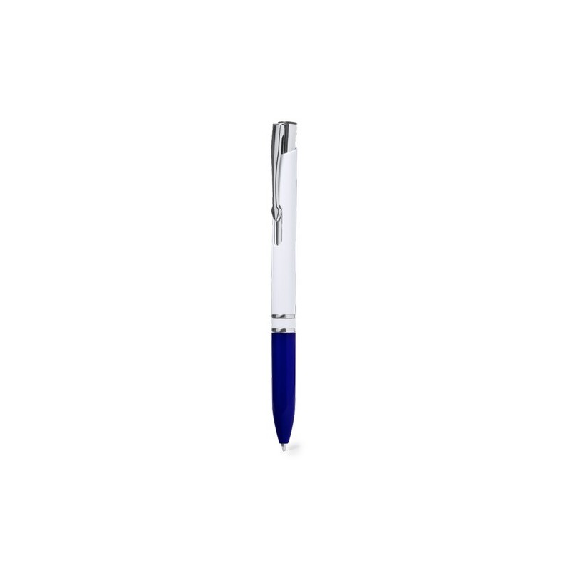 Stylo à Bille Personnalisé Laury Couleurs : bleu objet publicitaire robuste