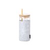 Verre Éco-responsable Personnalisé Élégant - Zilber pas cher Matières : bambou Couleurs : gris cadeau entreprise pas cher