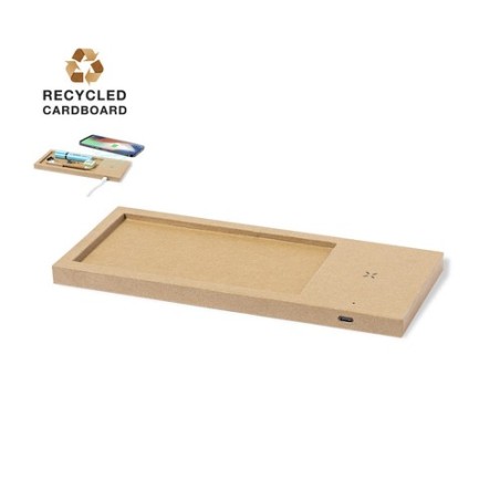 Chargeur Organiseur Personnalisé Éco-responsable Taron en Carton Recyclé Matières : carton recyclé
