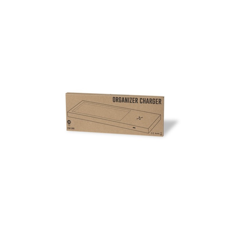 Chargeur Organiseur Personnalisé Éco-responsable Taron en Carton Recyclé Matières : carton recyclé marquage laser ultra précis