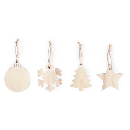 Ornements en Bois Personnalisés Éco-responsables de Noël Fultom Matières : bois goodies publicitaire événementiel