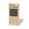 Chauffe-tasses chargeur personnalisé pas cher Nodens Matières : bambou marquage laser ultra précis