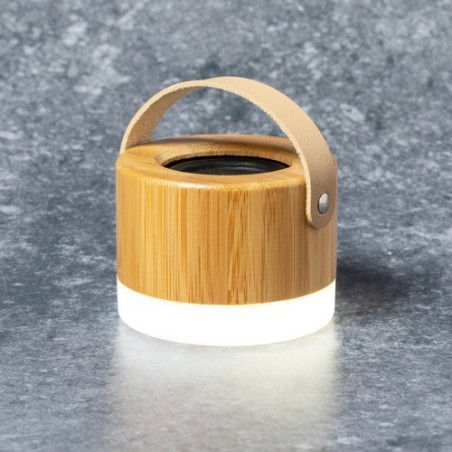 Enceinte Bluetooth Personnalisée Durbal Matières : bambou impression haute définition