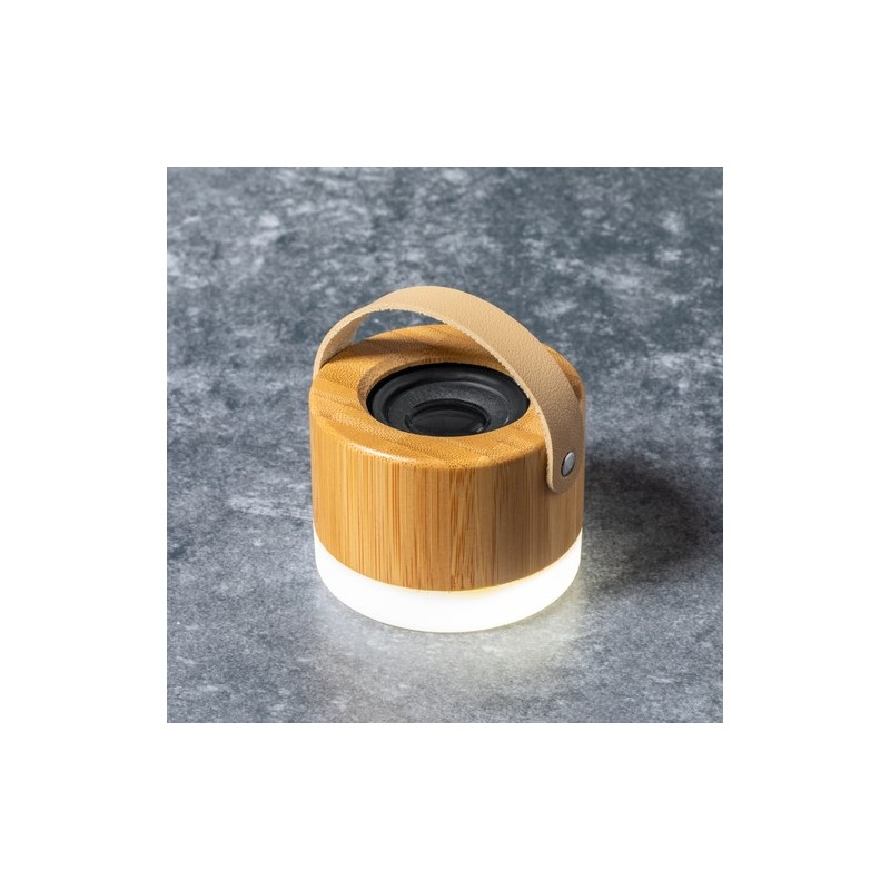Enceinte Bluetooth Personnalisée Durbal Matières : bambou marquage laser ultra précis