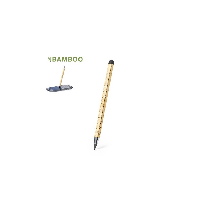 Crayon Multifonction Éco-responsable Personnalisé Éternel Suriak Matières : bambou
