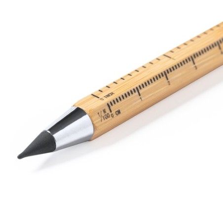 Crayon Multifonction Éco-responsable Personnalisé Éternel Suriak Matières : bambou marquage laser ultra précis