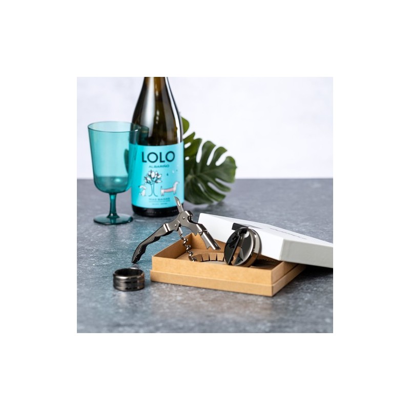 Set de Vin Éco-responsable Élégant Zerquen Matières : acier inoxydable Couleurs : noir livraison express 24h 48h