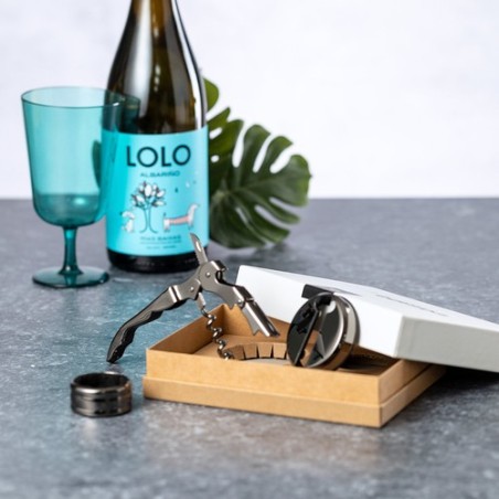 Set de Vin Éco-responsable Élégant Zerquen Matières : acier inoxydable Couleurs : noir livraison express 24h 48h