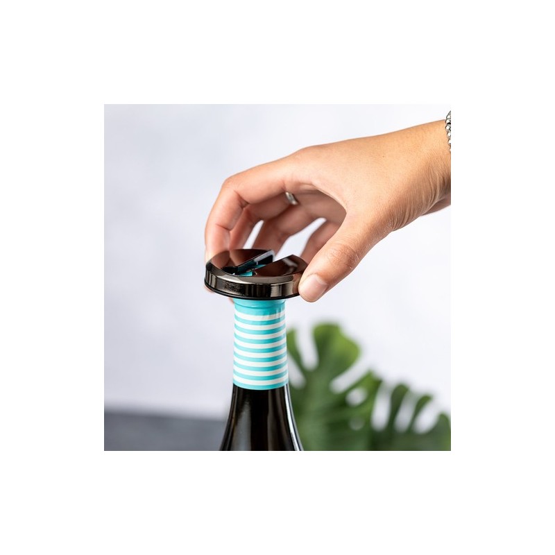 Set de Vin Éco-responsable Élégant Zerquen Matières : acier inoxydable Couleurs : noir cadeau collaborateur premium