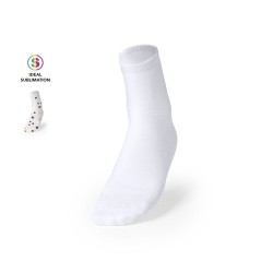 Chaussettes Personnalisées en Sublimation Piodox Matières : polyester Couleurs : blanc 2