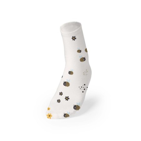 Chaussettes Personnalisées en Sublimation Piodox Matières : polyester Couleurs : blanc marquage laser ultra précis