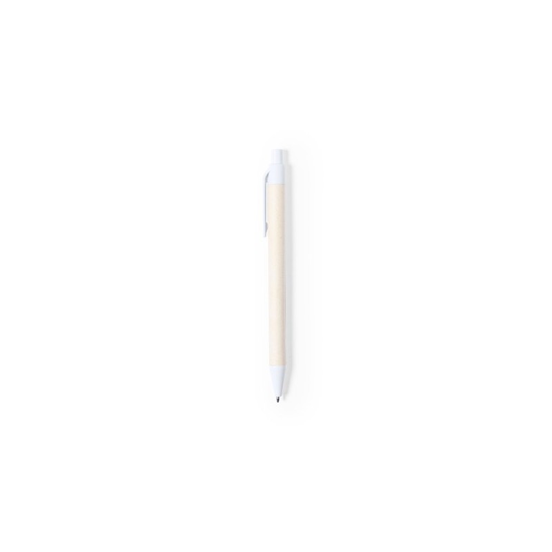 Stylo Éco-responsable Pratique Personnalisé Roliok - pas cher Couleurs : naturel Matières : carton de lait recyclé